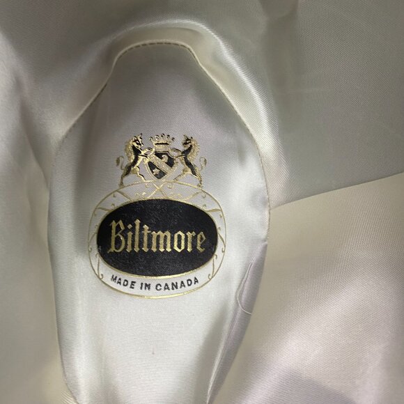 Vintage Biltmore Canada Houndstooth Tweed Fedora Hat Men's Size 7 1/4 Gray - Picture 9 of 12